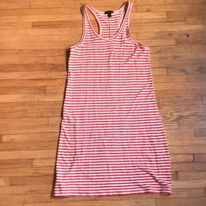 Red and white striped J Crew dress